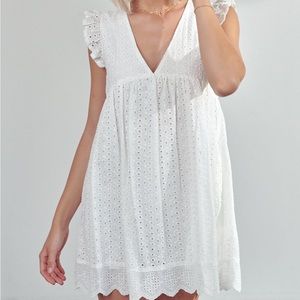 Mustard Seed Eyelet Romper